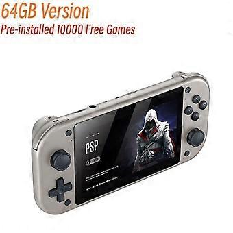 Portable Game Console with 4.3 Inch HD Screen, Quad Core Processor, 25 Game Emulators and 64GB Memory for Retro Gaming