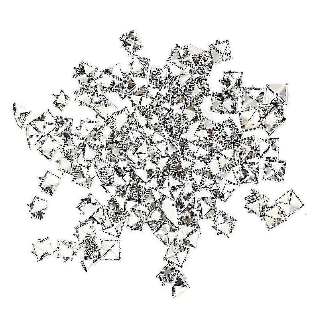 100 X Silver Nitar Dubbar för väskor//handskar 9mm