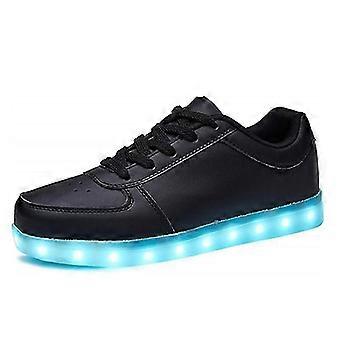 Led Light Shoes For Men And Women Student Activism Board Shoes Usb Charging Luminous Shoes Fluorescent Shoes-QH
