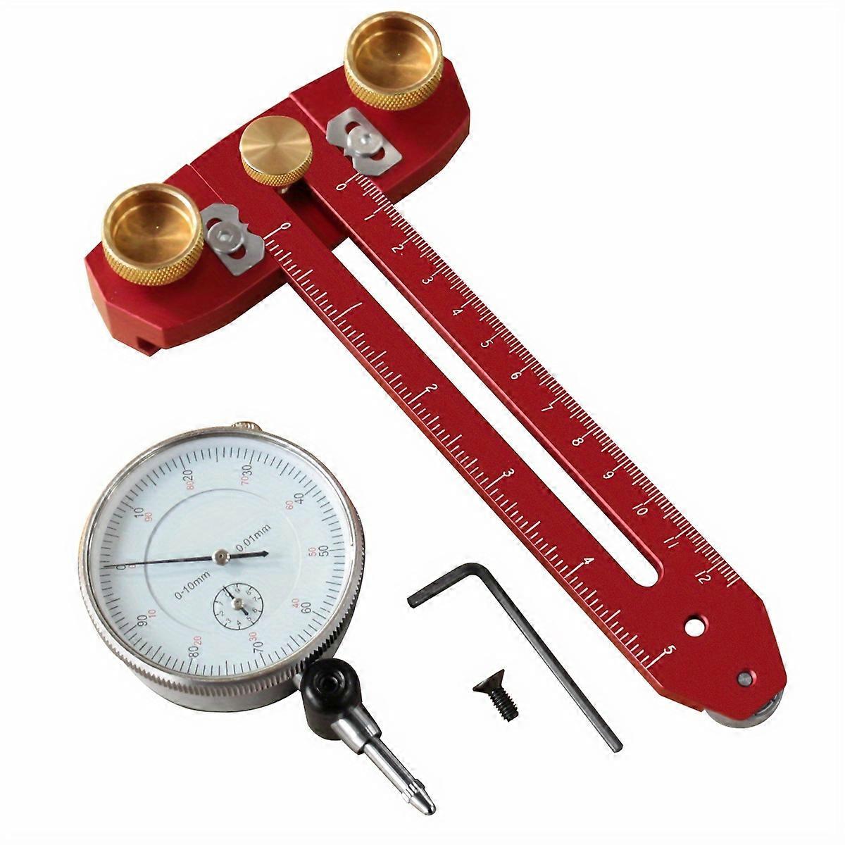 Precision Dial Indicator Table Saw Basic Kit compatible with Aligning and Calibrating Work Shop Machinery Like Table Saws, Drill Presses