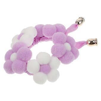 Weißes, handgestricktes Haustierhalsband zur Dekoration, 1 Stück, Blumenaccessoire