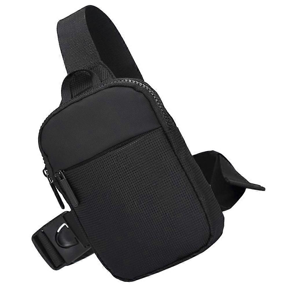Waist Bag for Men Chest Pouch Adjustable Function Black