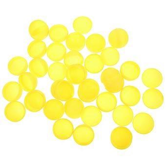 25pcs bolas de loteria de plástico oco bola de mesa de atividade bolas de pong para o jogo de decoração de festa 40mm diâmetro amarelo
