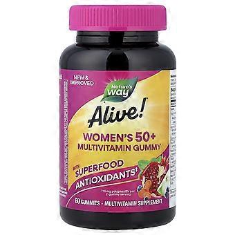 Nature's Way, Alive!® Women's 50+ Multivitamin Gummy, Mixed Berry, 60 Gummies, 2-Pack