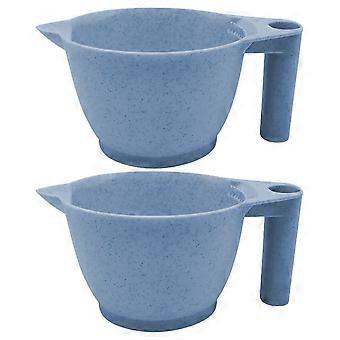 2 stk Hair Dye Mixing Bowl Bærbar Tint Bowl Farge Mikseboller for frisørsalong