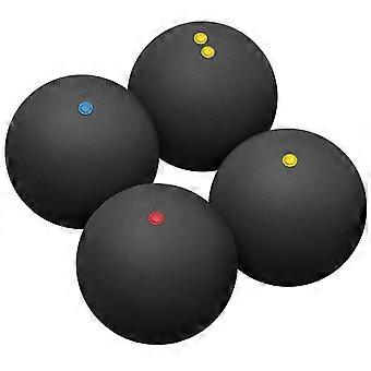 Black Rubber Squash Balls for Practice and Training 12Pcs Set