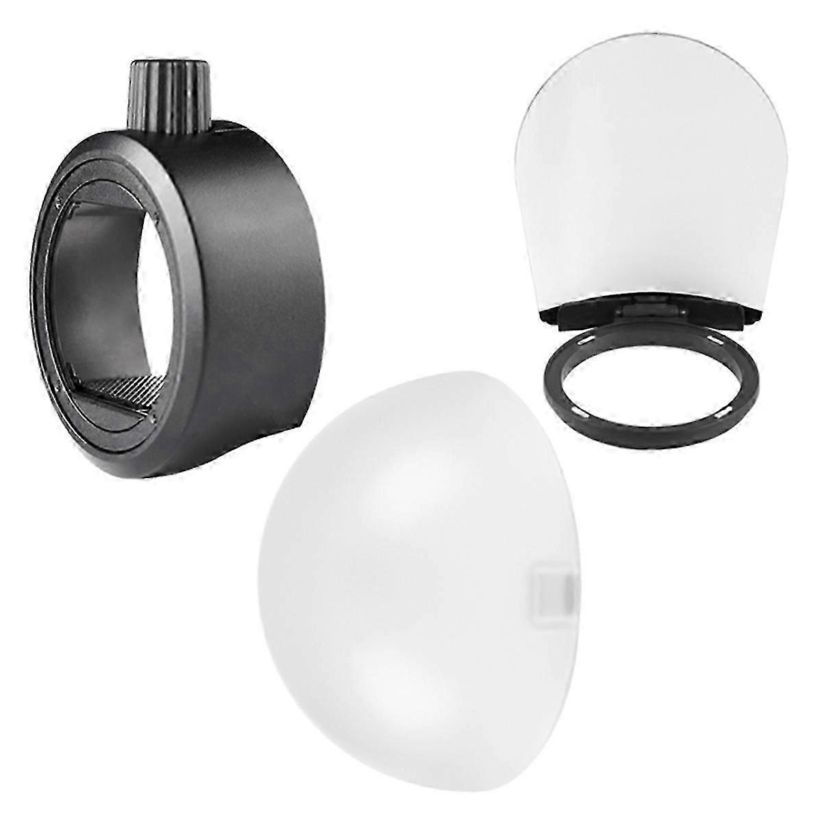Dome Diffuser Bounce Card Flash Adapter Kit Compatible for AD200 for Camera Flash Accessories