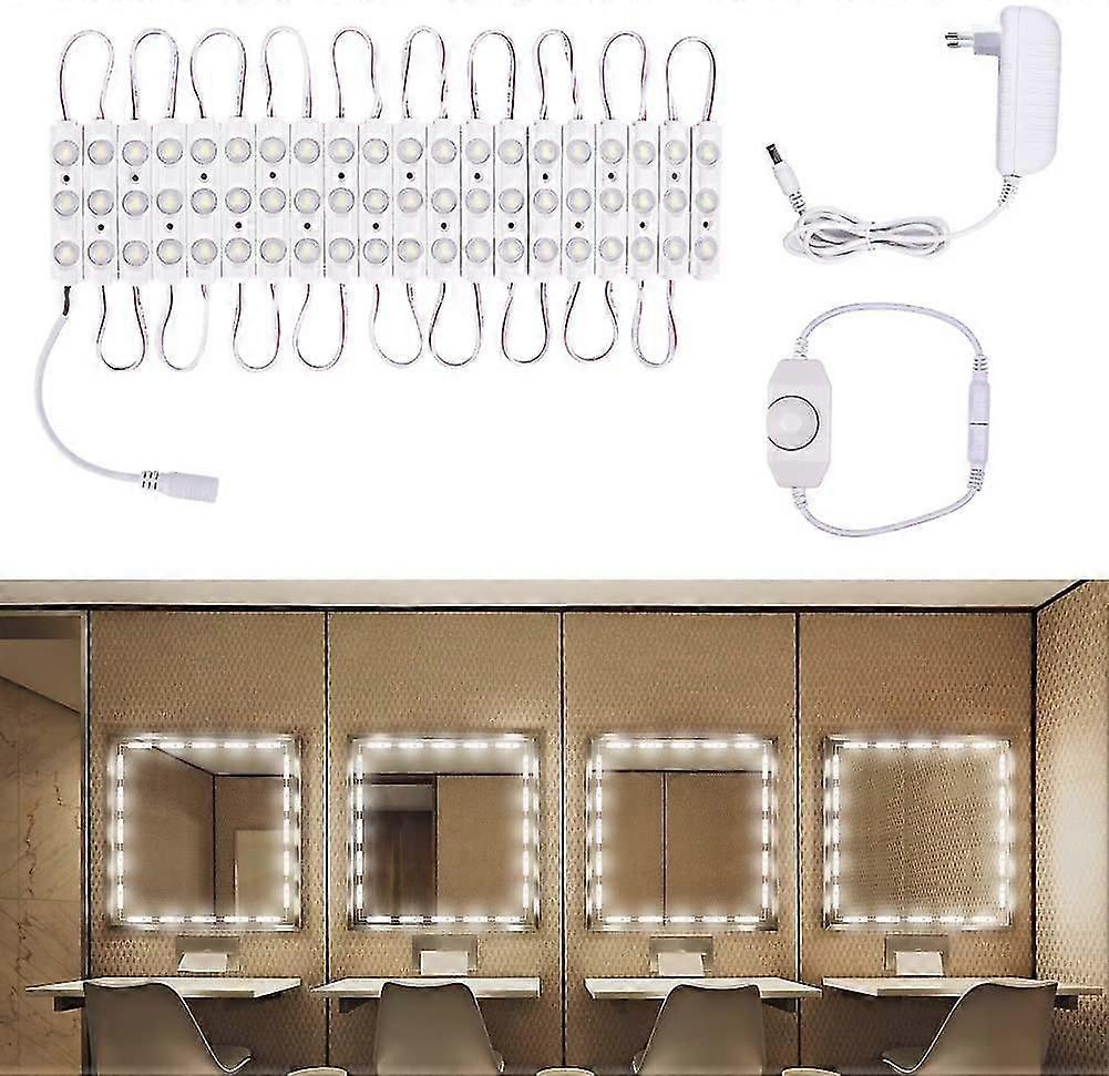 Led Mirror Light, Dimmable Mirror Lighting, Length Makeup Light, Cool White Led Makeup Mirror Kit