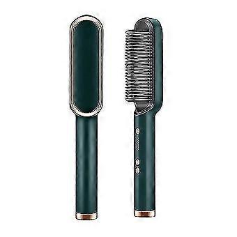 Multifunctional Hair Straightener Brush 2 In 1 Heating Hair Hot Comb Brush Anti-scald Iron Straightening Brush Styler Tools