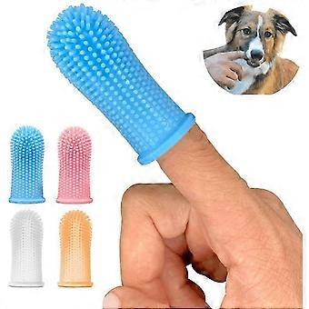 4pcs Dog and Dog Silicone Toothbrush Ergonomic Design for Finger