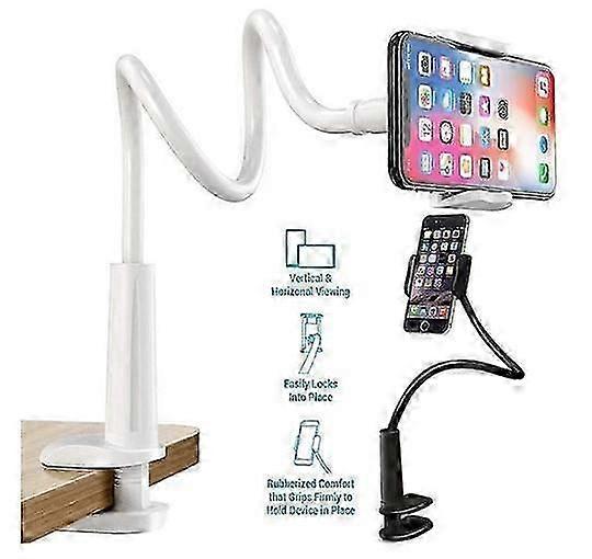 Gooseneck bed phone holder