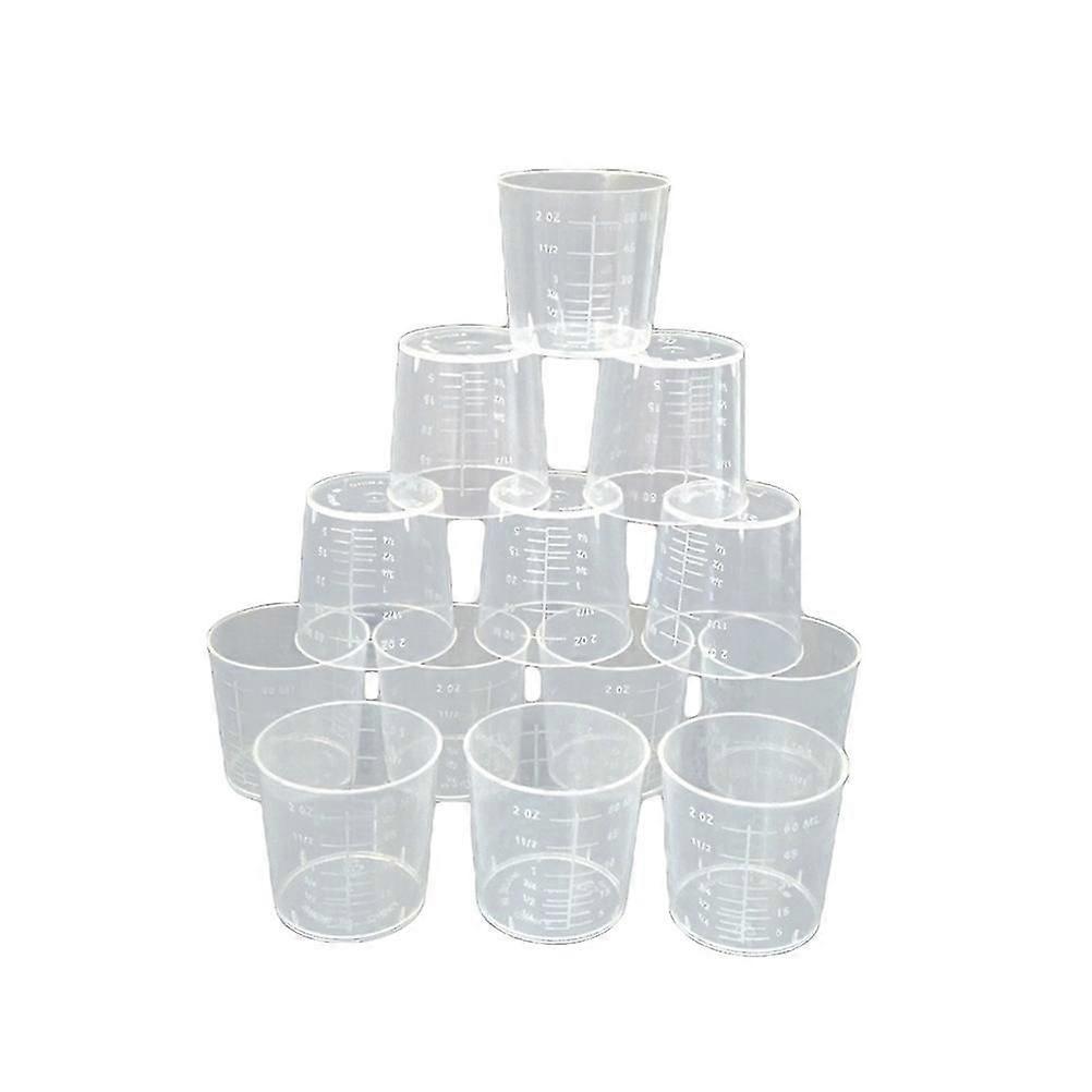 25Pcs 60ml Plastic Measuring Cup Kitchen Cups Baking Cooking Tool Digital Measuring Cup