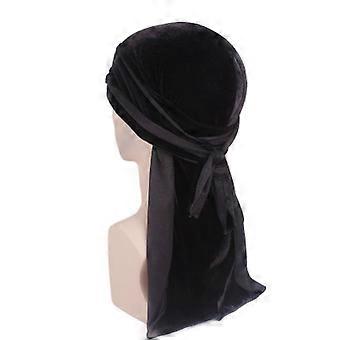 Damen-Turban-Kopfbedeckung, einfarbig, dehnbar, Retro-Stil