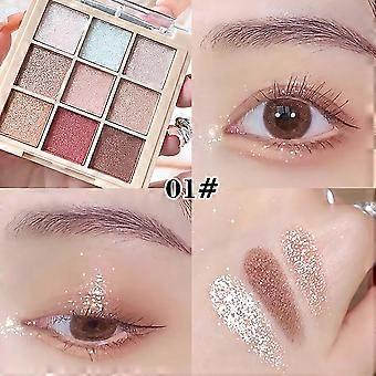 Helen Liren 9-Color Eyeshadow Palette - Versatile Matte Shimmer Seamless Blending Travel Ready Design