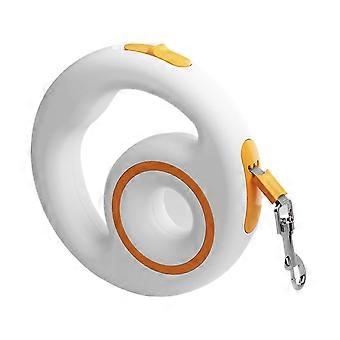 Automatic Retractable Dog Leash with Shock Absorbing, Lightweight, Nighttime Outdoor Use, Orange