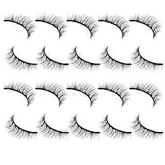 10 Pairs Fake Eyelashes Fluffy Eyelashes Extensions Women False Eyelashes Makeup Accessories