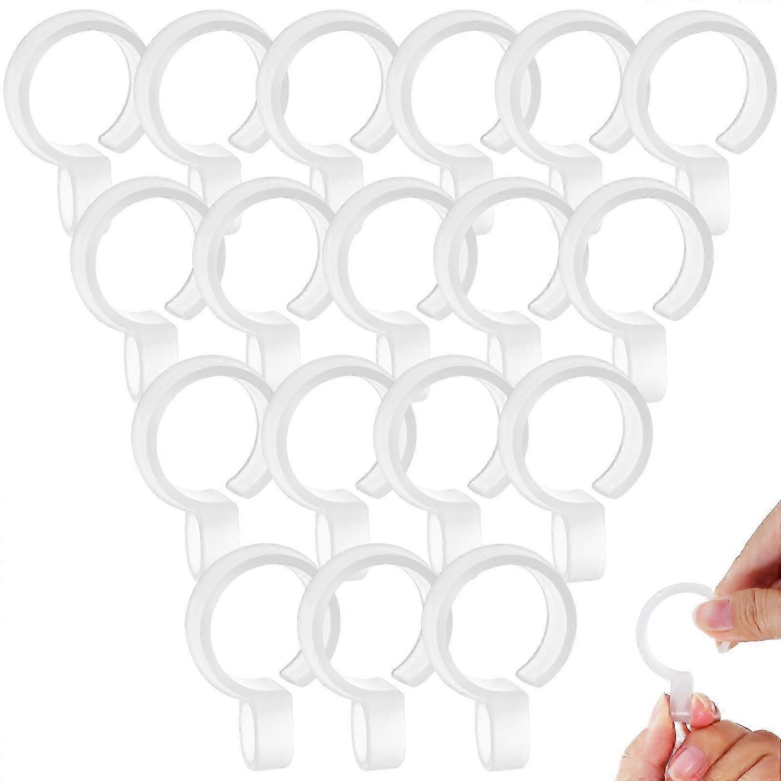 Plastic Windproof Hook for Clothes Drying Rack with 3Pcs Clips