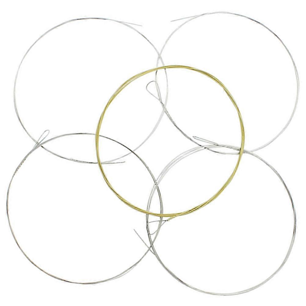 Banjo Strings 5 String Set with Coating for Replacement 5Pcs Assorted Color