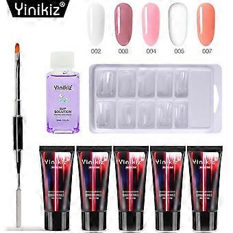 Nagelverlängerungs-Kleberset ohne Papierablage Phototherapie-Kleber Nagelmodell Stahl-Push-Pen-Set Kombination LED-UV-Kleber 1