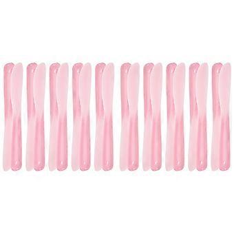 Cosmetic Spatula Pink Silicone Spatula for Face Cream 80Pcs