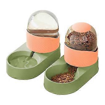 Futterset für Haustiere, 2-teiliger automatischer Wasserspender für Hunde, Katzen, Welpen, Kätzchen, Kaninchen und Hasen, 4000 ml - Neu - 8-4