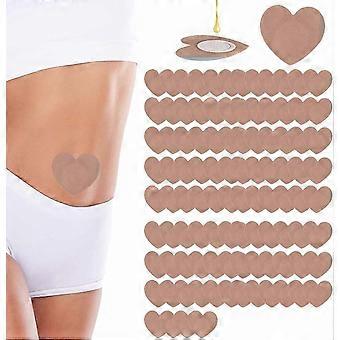 100pcs Castor Oil Pack Wrap for Belly Button, Self-Adhesive Belly Button Patches Pads Highly Absorbent Organic Cotton Navel Stickers Spunlace Cloth C