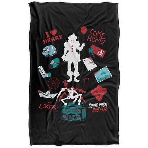 It Chapter 2 Pennywise Icons Blanket