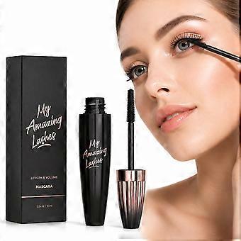 My Amazing Lashes Volume & Lengthening Mascara 10ml, Long Lasting Black Mascara, Builds Thick Voluminous Lashes, Smudge-Proof Waterproof Eye Makeup