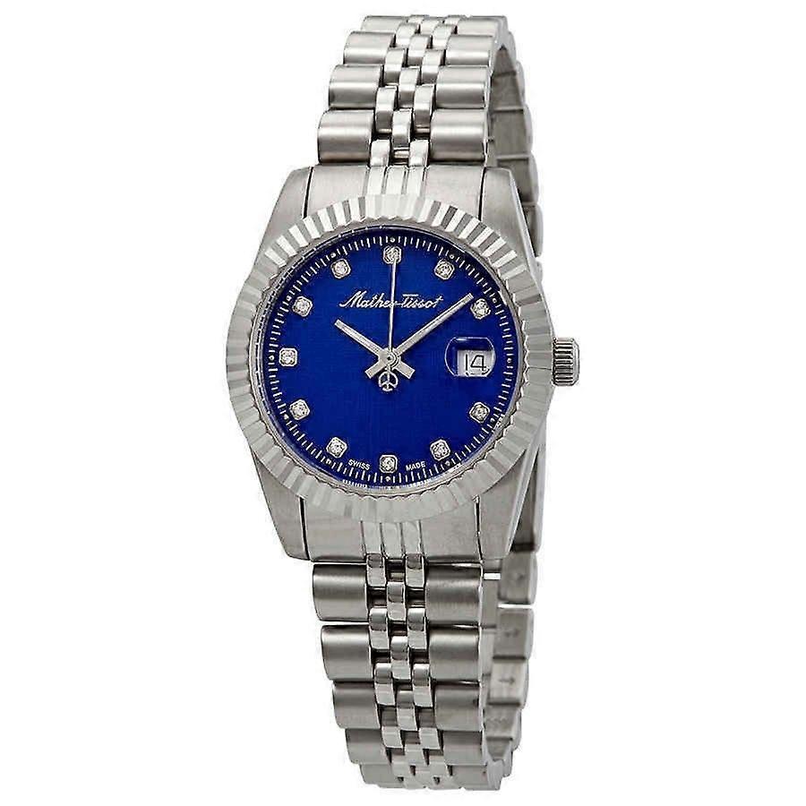 Mathey-Tissot Mathy III Stainless Steel Blue Dial Quartz D810ABU Ladies' Watch