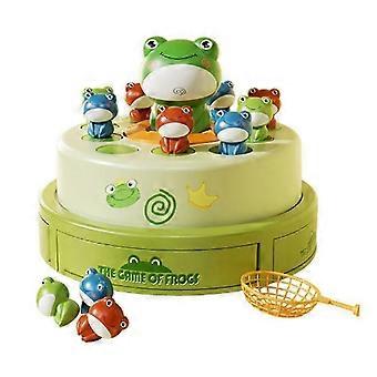Kids Educational Launch Frog Toy, Plastic Green, Eco-Friendly, Develop Motor Skills, Hand Eye Coordination, For 3+ Years, Family Playdates
