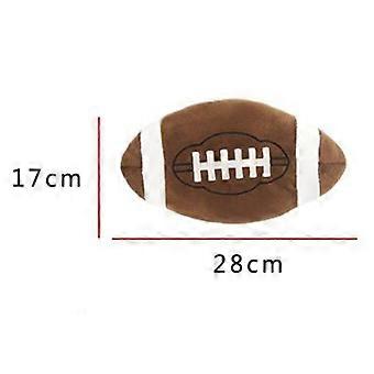 Plush Rugby Ball Toy for Kids Playing 1Pcs Brown Sports Toy