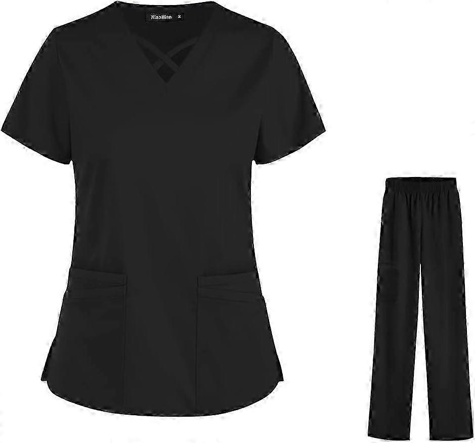 Cool Stretch Scrub Set V Neck Jogger