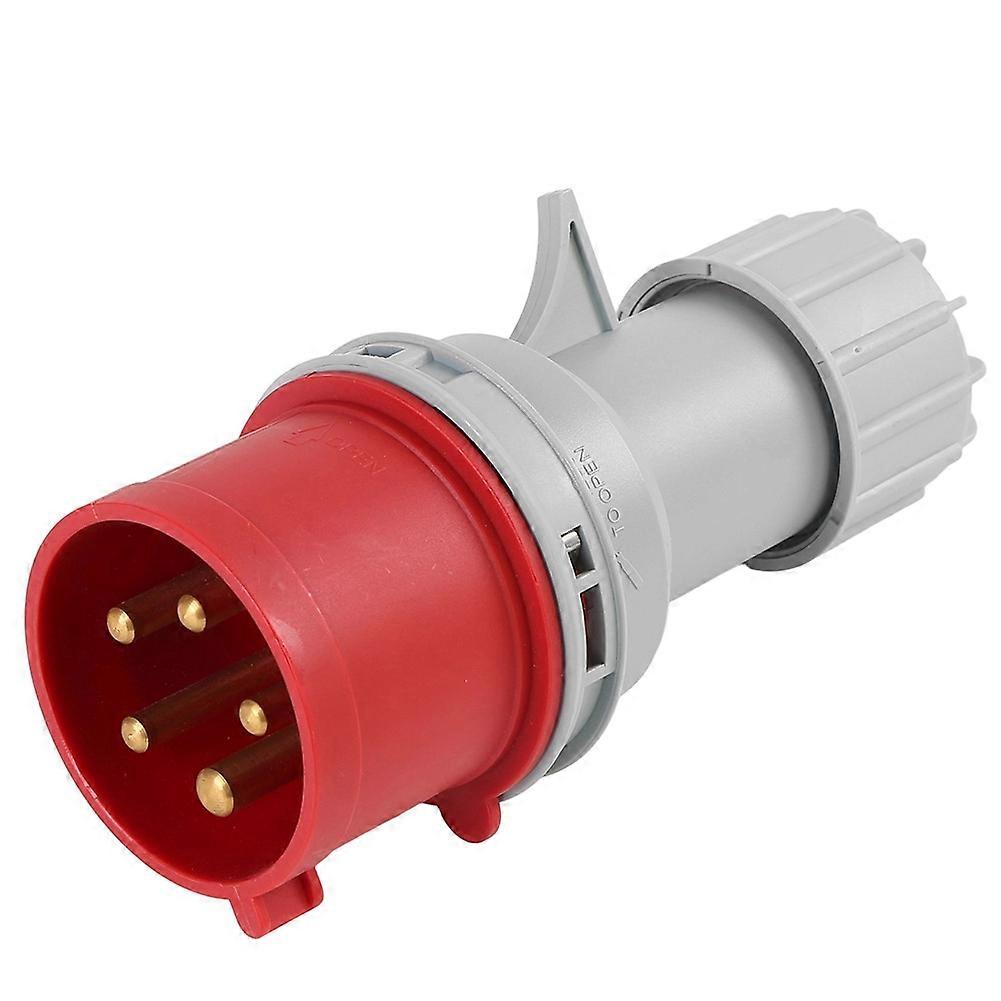Industrial Plug and Socket Waterproof Connector 5PIN 32A Waterproof Electrical Connection Wall Mount Socket EU Plug