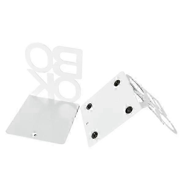 140mm Metal Bookends White