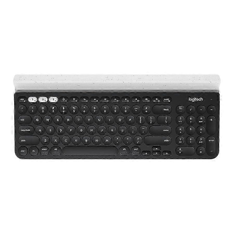 Logitech K780 Black Multi-device Wireless Keyboard with Stand, Equipped with Bluetooth and Unifying Dual Mode