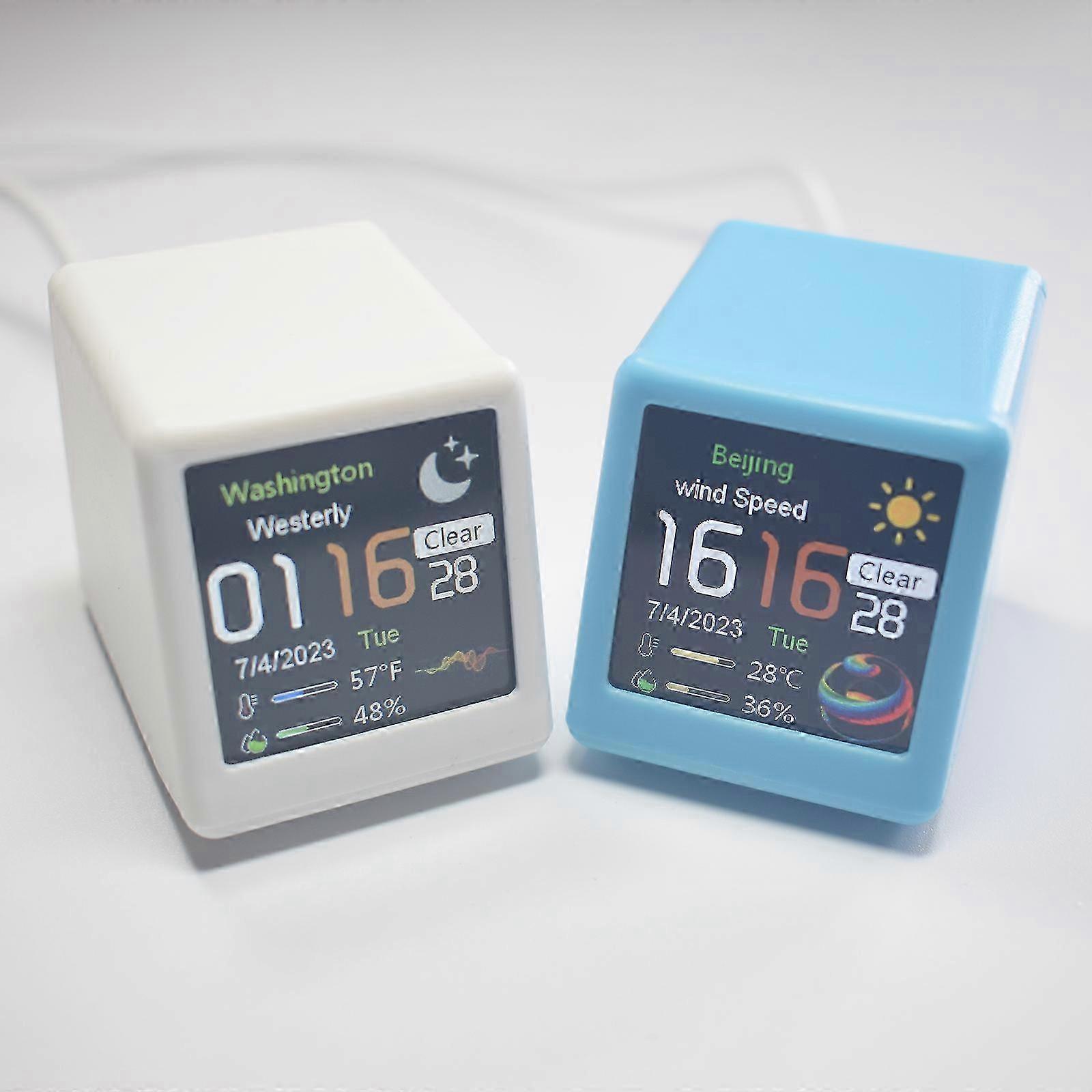 Color OLED WiFi Weather Clock