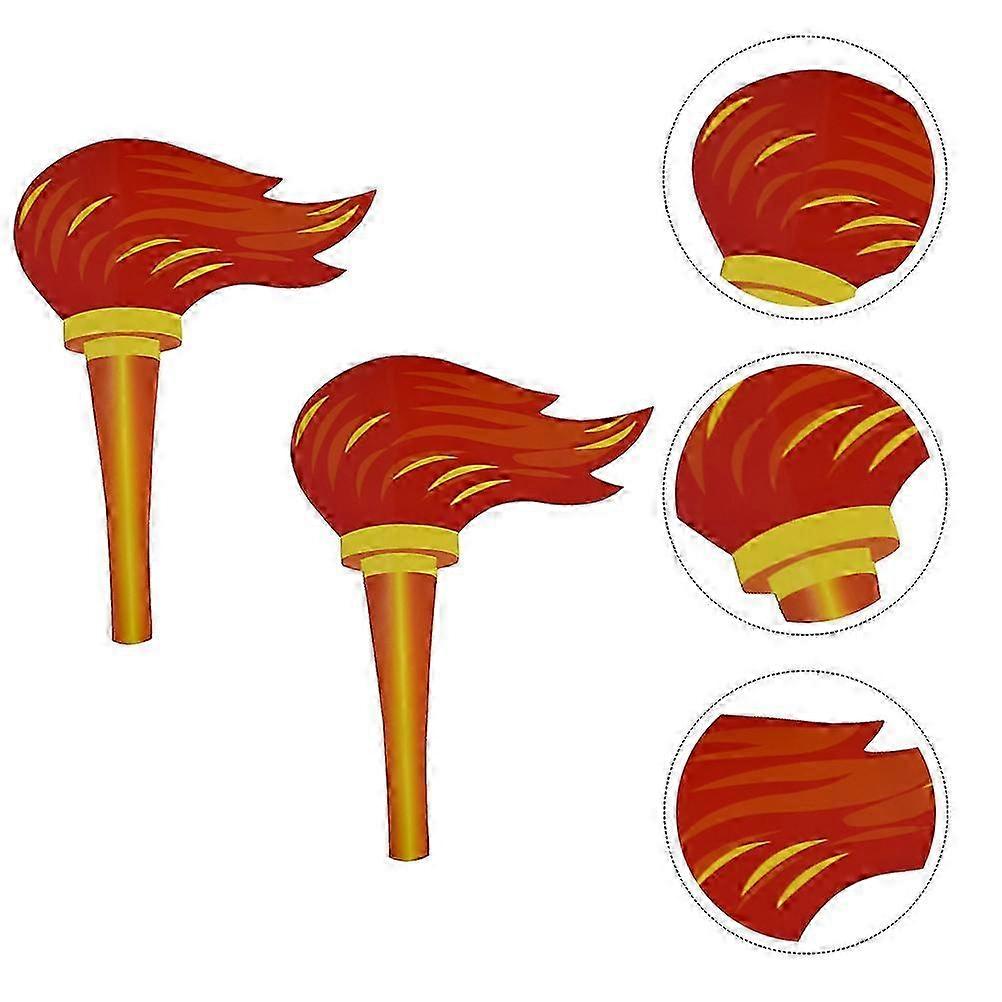Festive Torch Prop Felt Paperboard