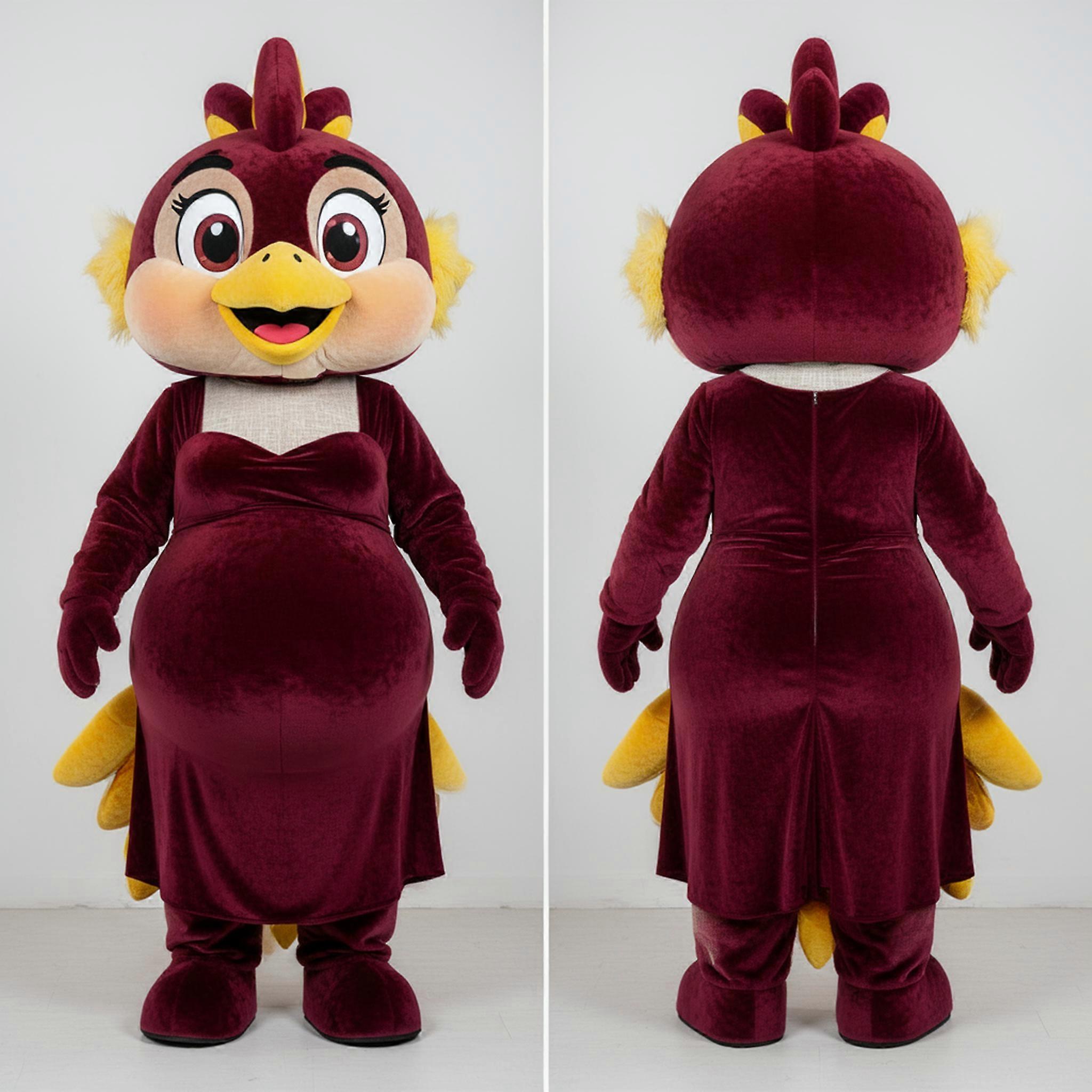MASTICOT Maroon Rounded Bowl Pho Mascot