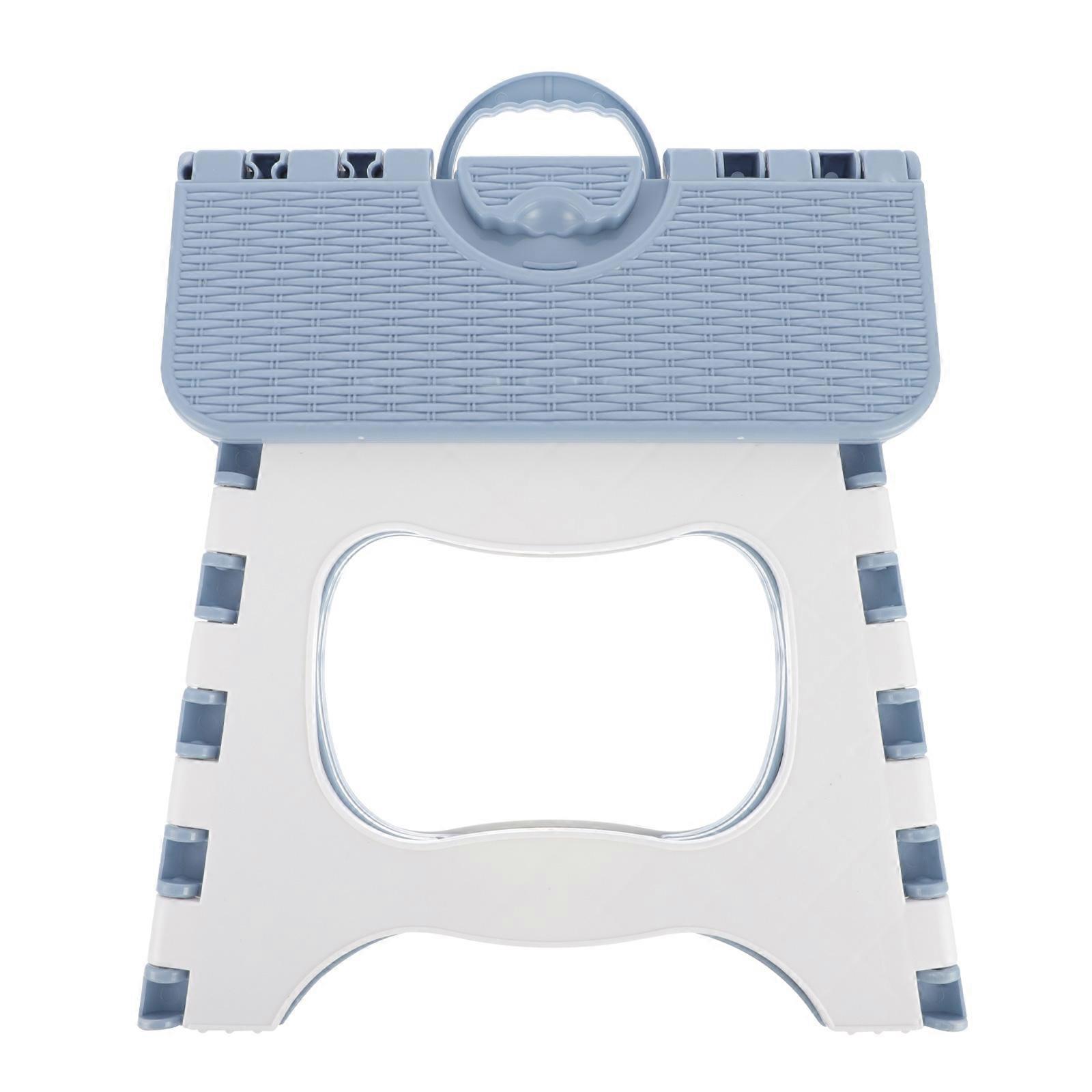 Foldable Plastic Stool for Outdoor Use Portable Folding Step Stool Grey