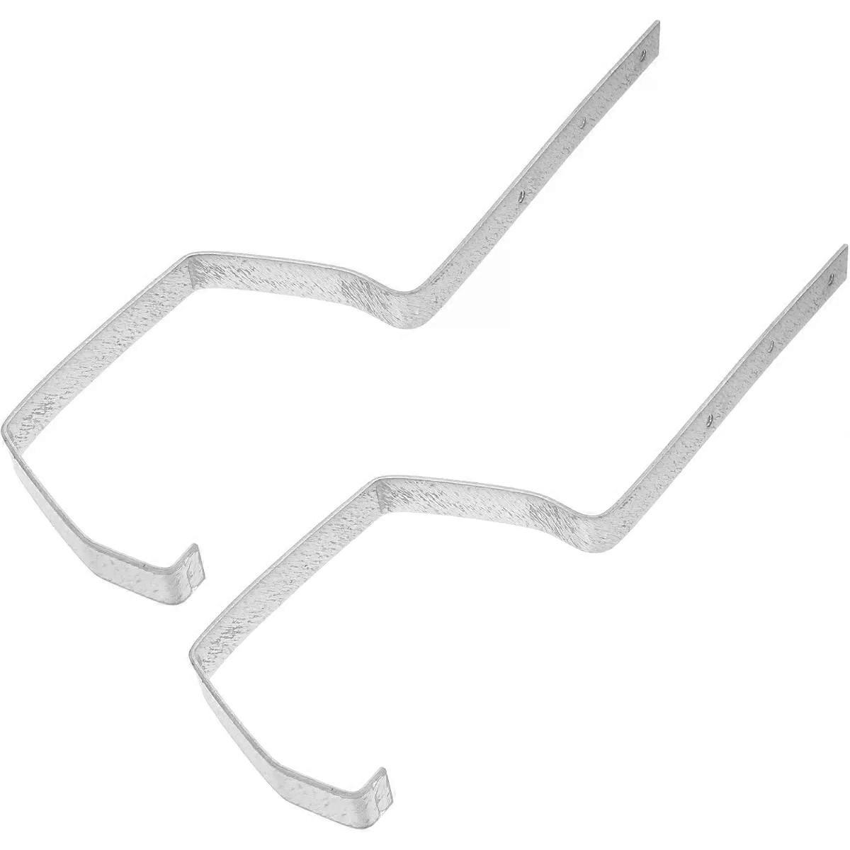 2pcs Metal Rain Gutter Support Bracket for Downspout Extensions