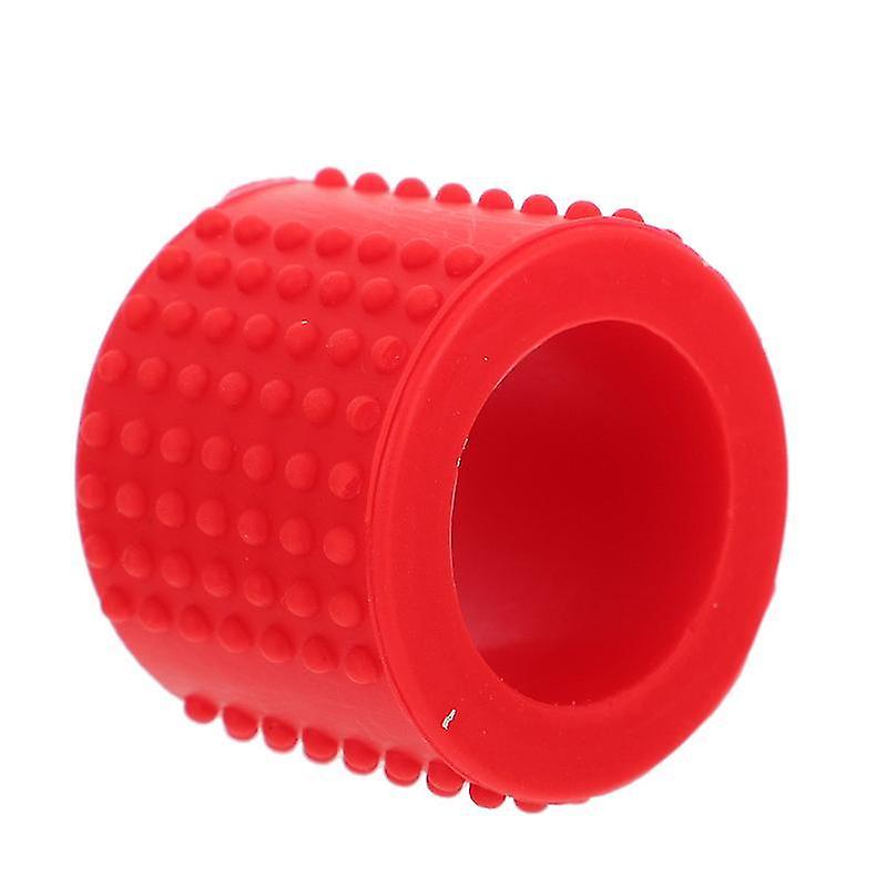 3.8X3.8x3cm Red Temporary Tattoos 1pc Practical Silicone 25mm Handle Creative Cover Grip Cover Tube