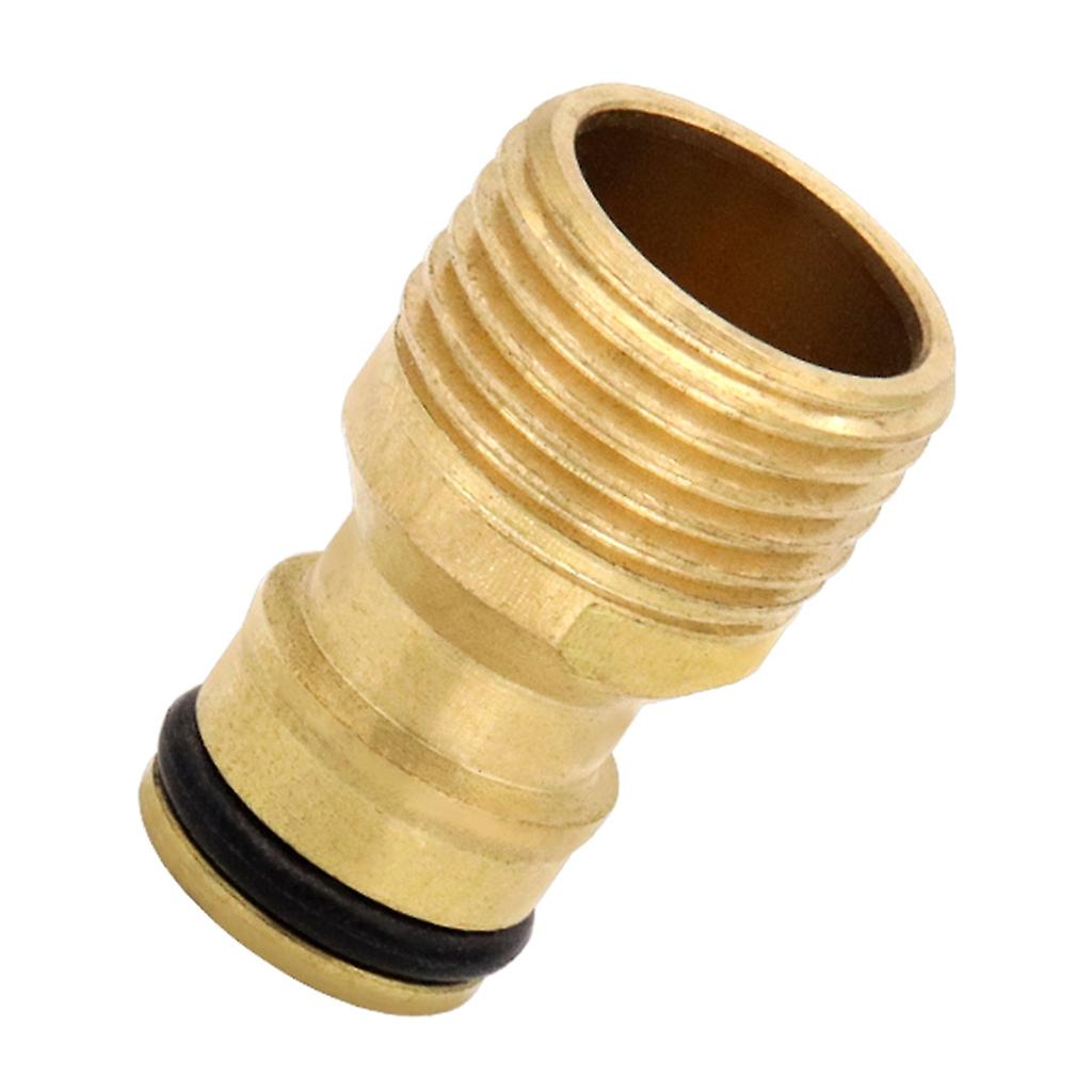 1/2" Brass Quick Connector 5pcs Hose Adapter Brass Tap Accessory