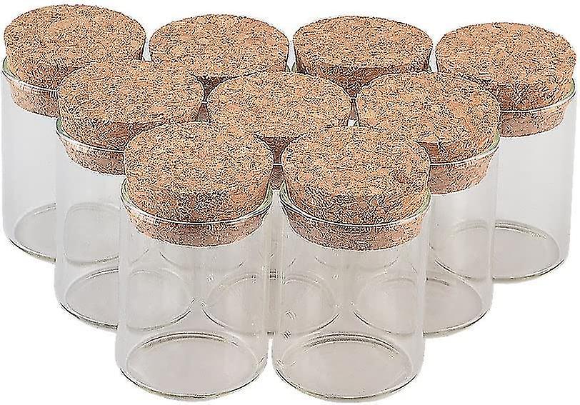 12pcs Transparent Test Tube Bottle With Cork Stopper, 15ml Storage Capacity, 30mm Test Tube Vial Outer Diameter