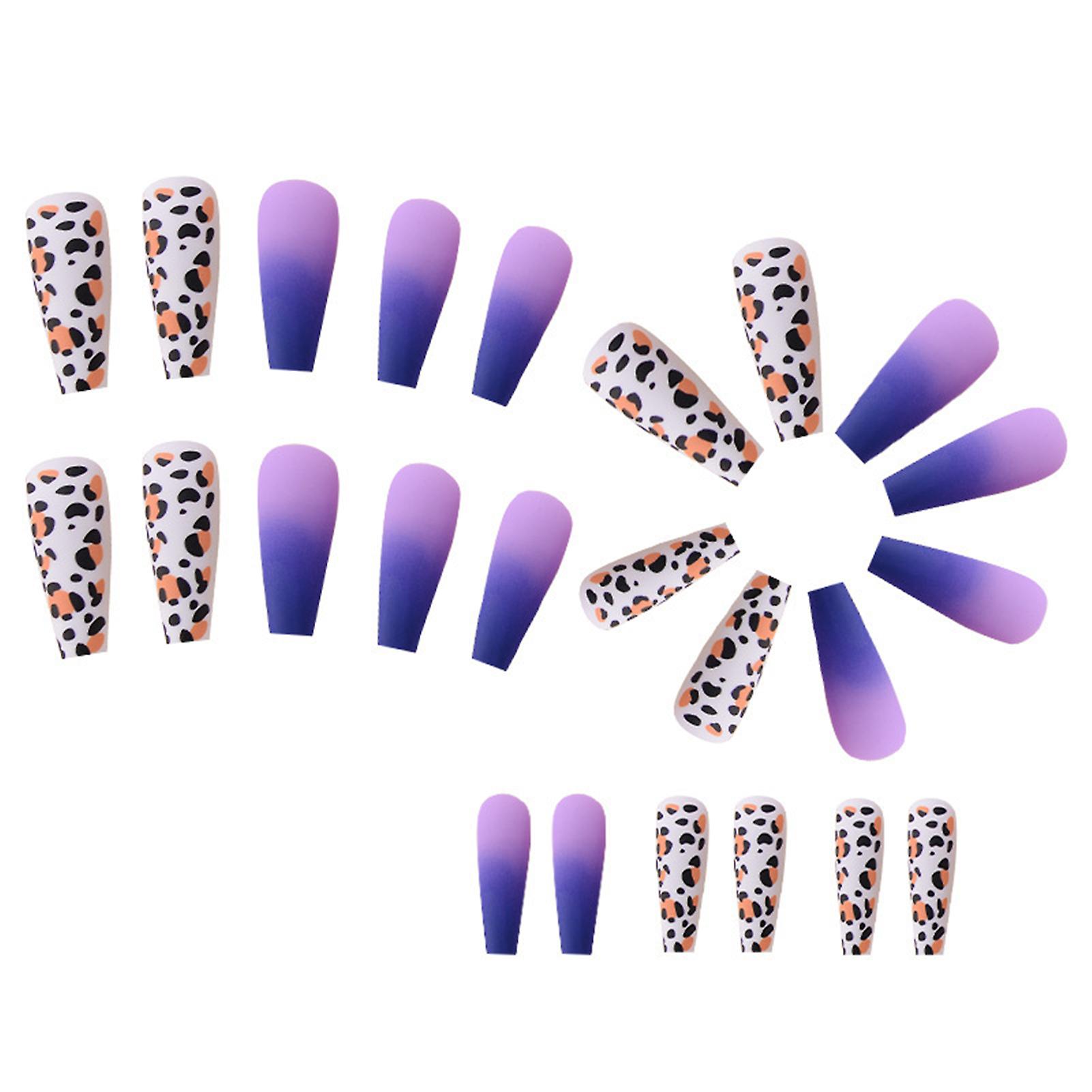 Creative Leopard Artificial Nails Charming Com