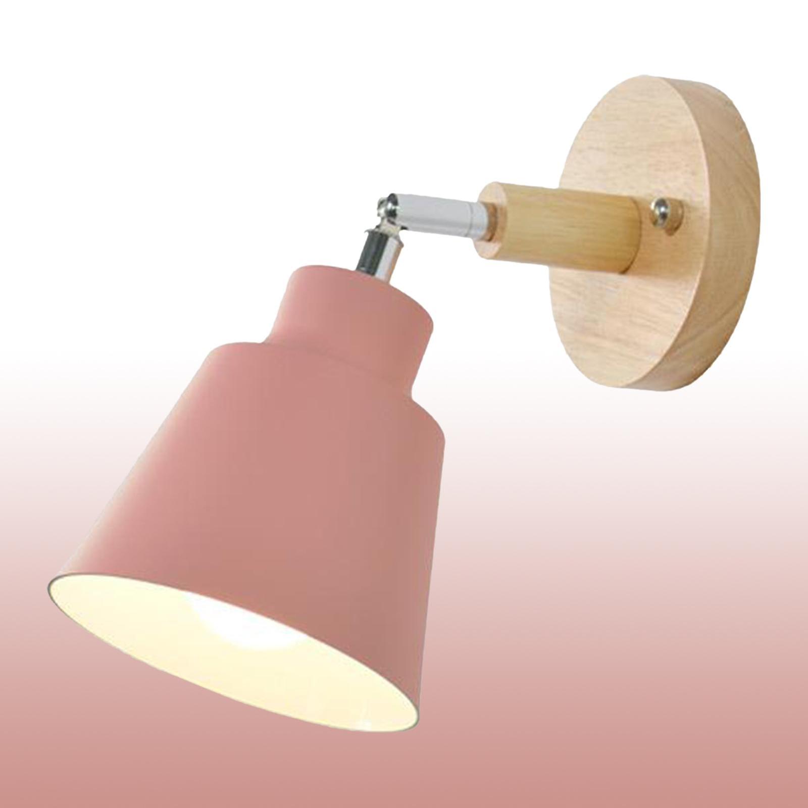 Bedside Wall Lamp Fixture Sconce E27 Light Loft Study Corridor Pink