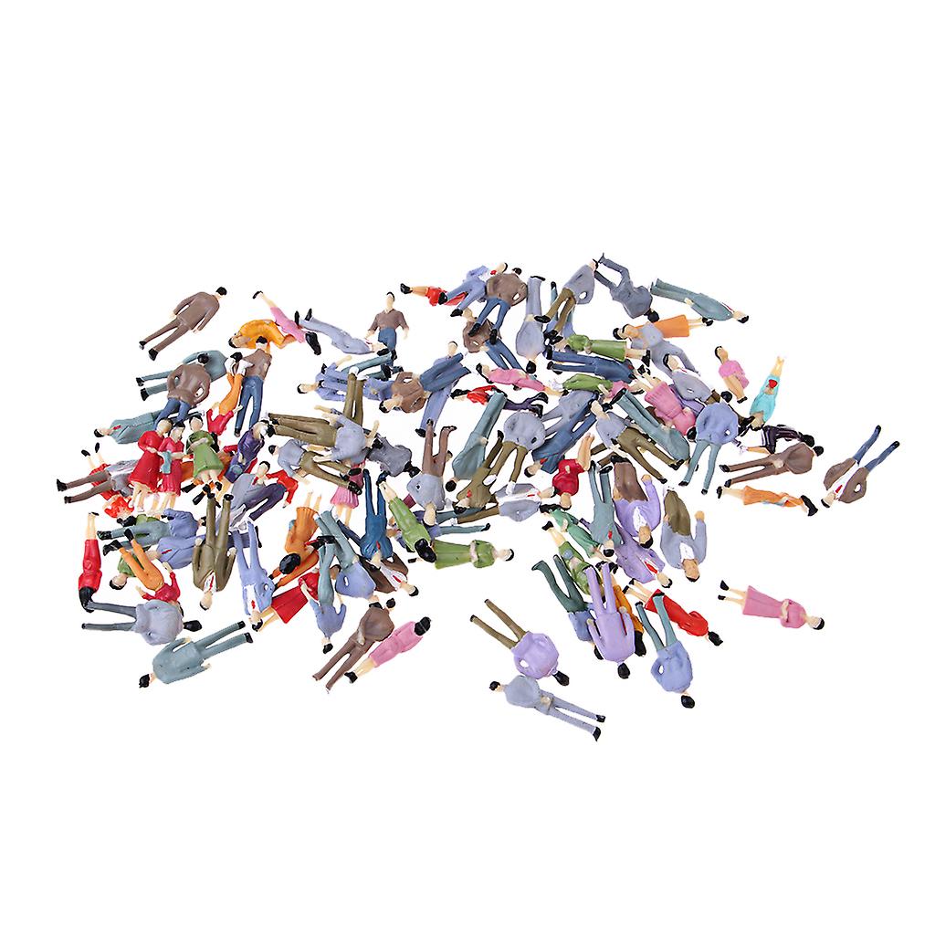 1/75 Scale HO Layout Model Train People Pasenger Action Figure Painted Scene