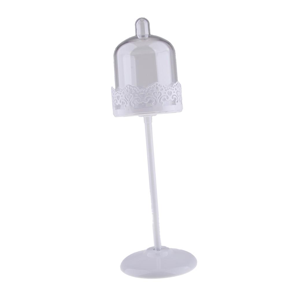 Mini Cupcake Stand Cake Display Tool With PC Dome Cap Bakeware White High