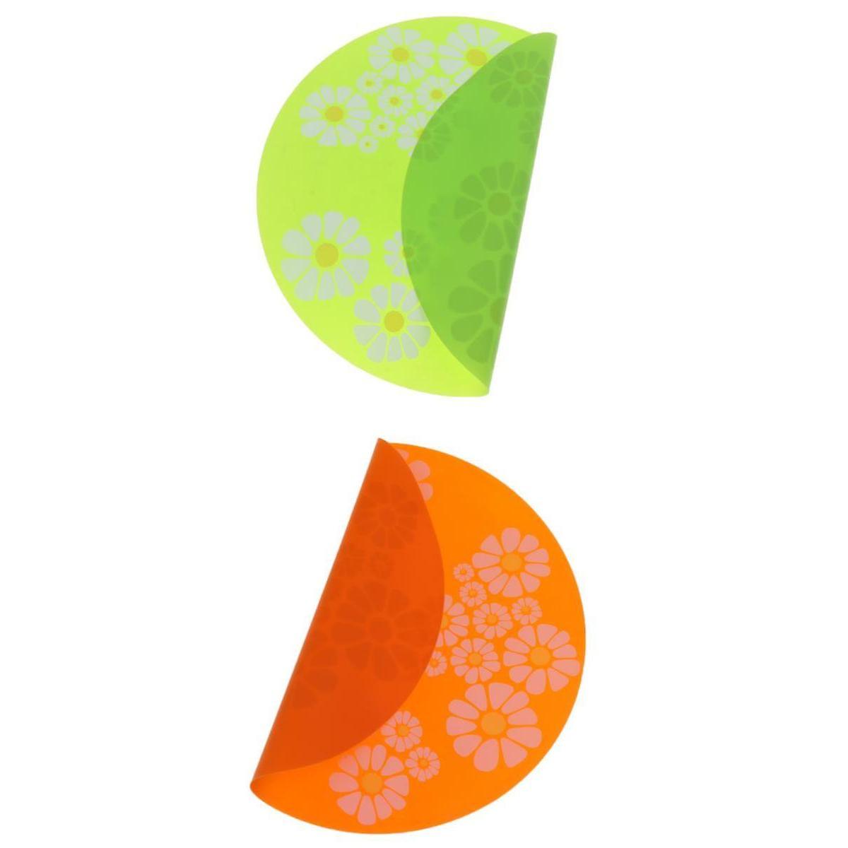 2 Pcs Tapis d’eau de fleur automatique Pet Waterer Silicone Pad Napperon