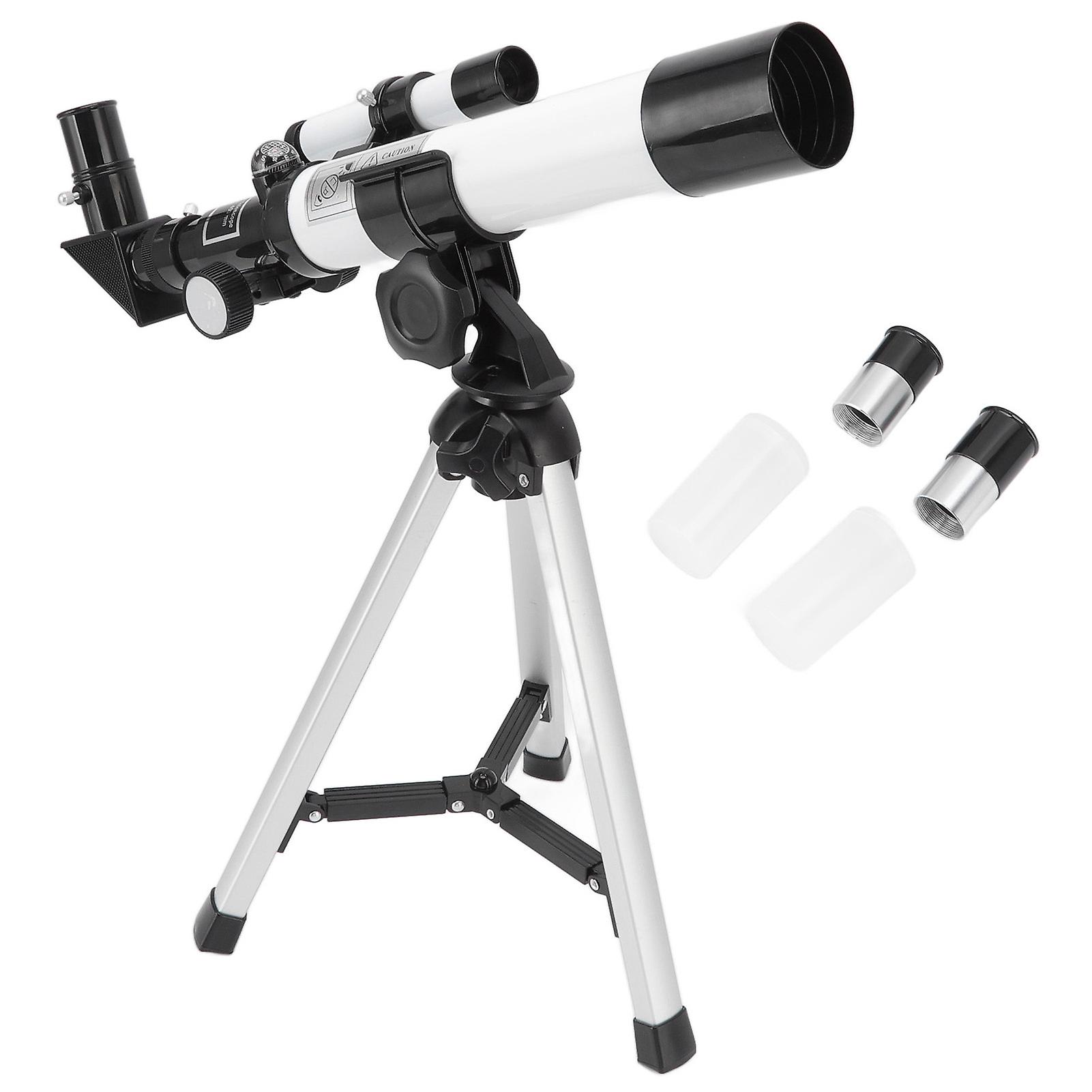 Portable Refractor Astronomical Telescope, 40mm Aperture, 400mm Focal Length, for Kids, Beginners and Adults