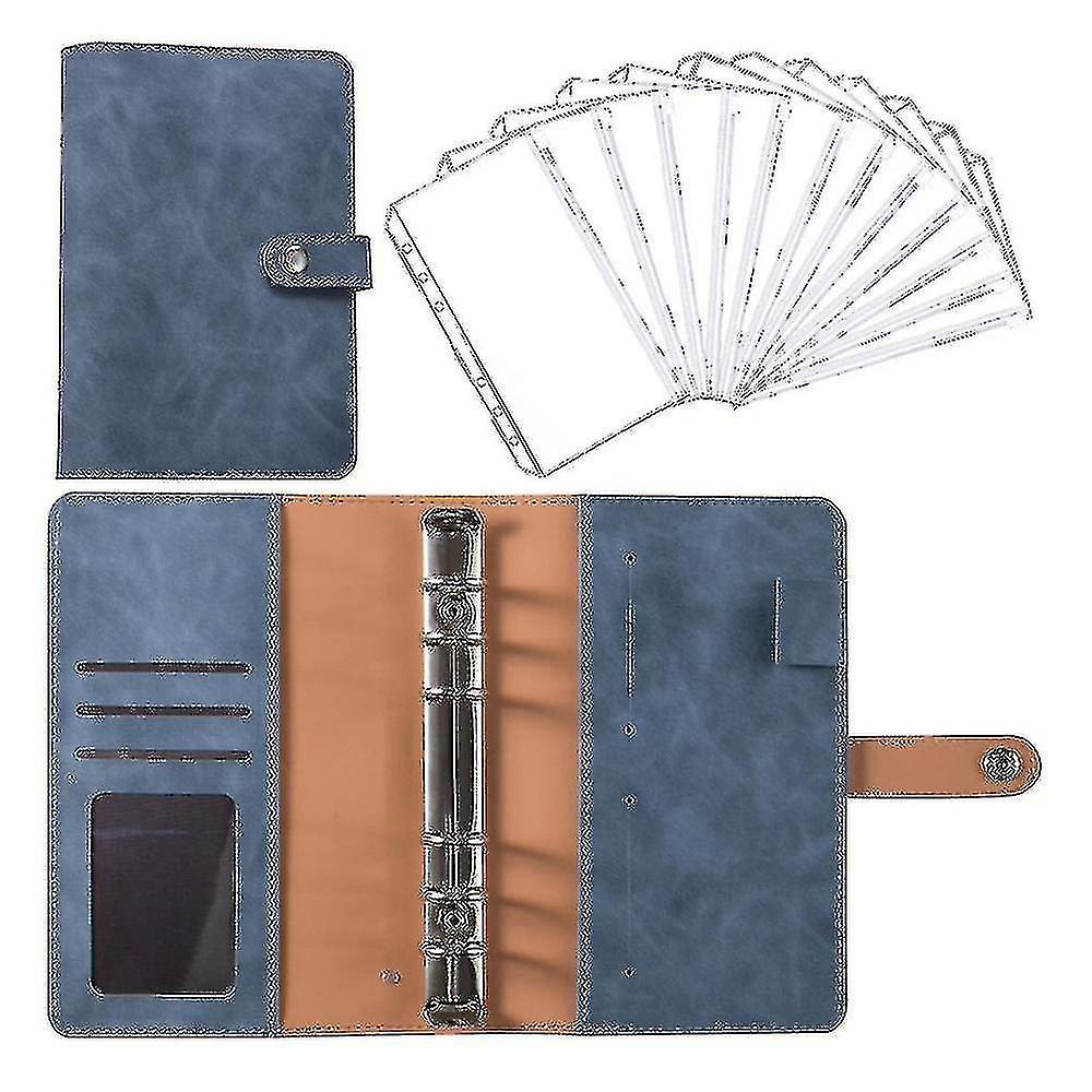 Notebook Binder Budget Planner Binder Cover With 12 Pieces Binder Pocket Personal Cash Budget Envelo